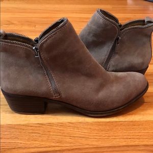 Lucky brand tan booties